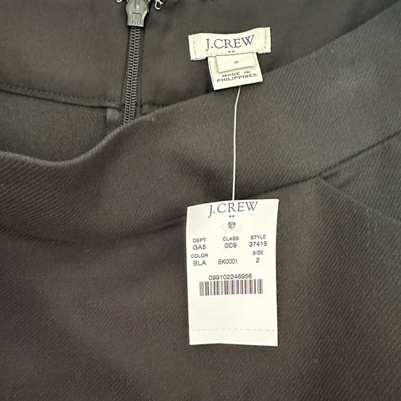 NWT J Crew Black Pencil Skirt - Picture 3 of 4